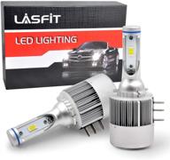 💡 lasfit h15 led bulbs: super bright xenon cool white light – 60w, 6000lm, 6000k (2 pack) logo