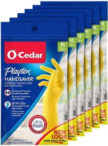 img 4 attached to 🧤 Everyday Protection Playtex HandSaver Reusable Rubber Gloves (Medium, Pack of 6)