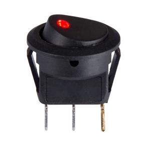 img 2 attached to 🔘 XT AUTO 20 Amp LED Round Rocker Toggle Light Switch - Pack of 20: Spst On-Off Control for Car Truck