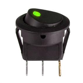 img 1 attached to 🔘 XT AUTO 20 Amp LED Round Rocker Toggle Light Switch - Pack of 20: Spst On-Off Control for Car Truck