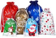 cabilock assorted christmas drawstring wrapping logo