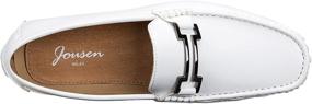 img 1 attached to JOUSEN Loafers Metal Buckle Driving Men's Shoes