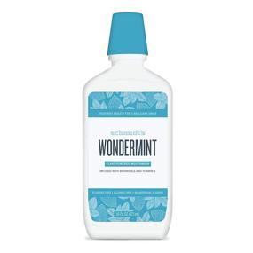 img 3 attached to Schmidt's Wondermint Fluoride-Free Mouthwash: Pomegranate, 16 fl oz, Banish Bad Breath Effectively