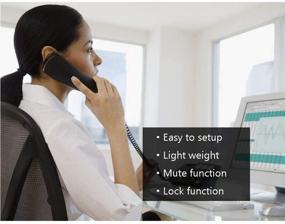 img 1 attached to 📞 KerLiTar K-P041 Basic Corded Phone: Redial & Mute Functions | Landline Telephone (White)