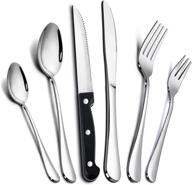 silverware 24 piece stainless flatware dishwasher logo