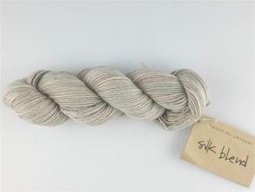 img 2 attached to 🧶Мягкая ручная окрашенная пряжа Manos Silk Blend полупрозрачная 3019 Голубь - роскошное волокно для элегантных творений