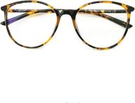 reading glasses light blocking tortoise vision care logo