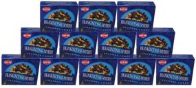 img 4 attached to Hem Frankincense and Myrrh Pack - 12 Boxes of 10 Handrolled Incense Cones Each - Traditionally Made in India - Natural Fragrance for Meditation, Yoga, Relaxation, Spirituality, Peace, and Healing