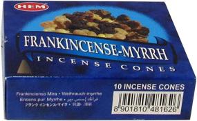 img 2 attached to Hem Frankincense and Myrrh Pack - 12 Boxes of 10 Handrolled Incense Cones Each - Traditionally Made in India - Natural Fragrance for Meditation, Yoga, Relaxation, Spirituality, Peace, and Healing