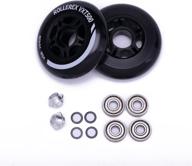 🛼 rollerex vxt500 inline skate wheels (2-pack with bearings, spacers, and washers) - ideal for hockey roller blades and compatible as ripstik wheel replacements логотип