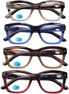 👓 очки для чтения с блокировкой синего света: стильные антибликовые компьютерные очки с крупными оправами для мужчин и женщин, с диоптрией 1.5 логотип