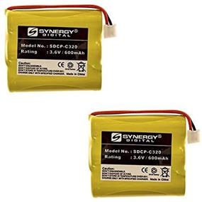 img 2 attached to 📞 AT&T-Lucent 3301 Cordless Phone Battery Combo-Pack with 2 x SDCP-C320 Batteries: Long-lasting Power Solution