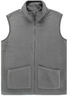 🧥 soft and cozy fleece vest for kids - unacoo classic fit (ages 3-12 years) logo