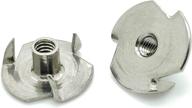 🔩 snug fasteners sng1069: stainless steel three prong tee nuts - 100 count bulk pack логотип