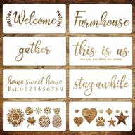 welcome stencils painting reusable stencil sunflower crafting logo