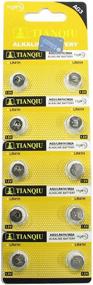 img 2 attached to 🔋 Pack of 10 Tianqiu AG3 / LR41 / 192 Button Cell Batteries - Long Shelf Life, 1.5V, 0% Mercury, Expiry Date Included