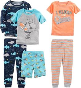 img 4 attached to 🐘 Cute and Comfortable Elephant-themed Boys' Clothing from Simple Joys by Carter's - Perfect for Little Transportation Enthusiasts