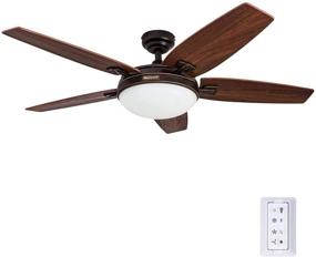 img 4 attached to Honeywell Carmel 48-Inch Ceiling 🔅 Fan: Remote Control, Reversible Blades, Bronze Finish