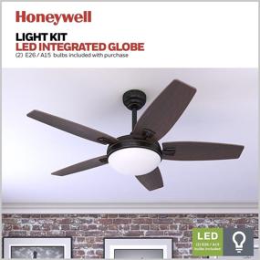 img 1 attached to Honeywell Carmel 48-Inch Ceiling 🔅 Fan: Remote Control, Reversible Blades, Bronze Finish