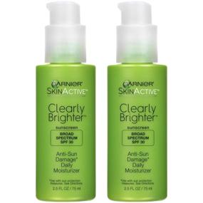 img 3 attached to 💧 Garnier SkinActive SPF 30 Face Moisturizer with Vitamin C: Double Pack for Optimal Protection, 2.5 Fl Oz Each