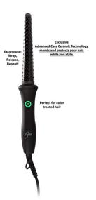 img 2 attached to 🔥 Sultra The Bombshell Rod Curling Iron: Олигональная укладка с защитной термо-перчаткой.