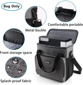 img 1 attached to Portable Storage Bag for Keurig K-Slim Coffee Machines and Accessories - Waterproof Travel Carrying Case with Shoulder Strap, Dustproof Tote Bag in Grey by BAGLHER