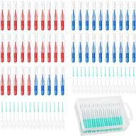 🧹 250 pcs floss brushes: soft interdental brush teeth cleaners kit logo