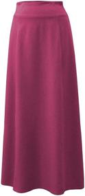 img 1 attached to BabyO Womens Stretch Cotton Medium Women's Clothing for Skirts