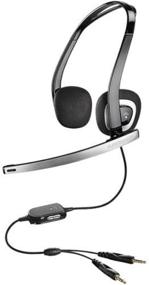 img 1 attached to 🎧 Binaural NC Mute Vol PC Headset: Enhanced Audio Experience for Computer Use