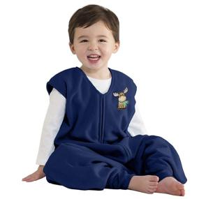 img 3 attached to 🦌 Halo Big Kids Sleepsack Micro Fleece Wearable Blanket, Blue Moose, 2T-3T - TOG 1.0