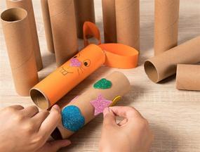 img 2 attached to Versatile Brown Cardboard Tubes for Craft Projects: DIY Craft Paper Roll (1.6 x 5.9 in, 12 Pk)