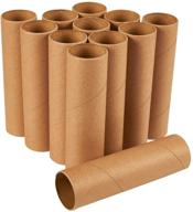 versatile brown cardboard tubes for craft projects: diy craft paper roll (1.6 x 5.9 in, 12 pk) logo