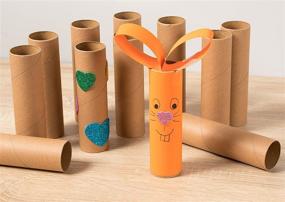 img 3 attached to Versatile Brown Cardboard Tubes for Craft Projects: DIY Craft Paper Roll (1.6 x 5.9 in, 12 Pk)