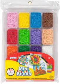 img 3 attached to 🌈 Мини бисер Perler Colors, 16000 шт., Большой лоток для летних творений