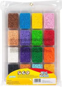 img 2 attached to 🌈 Мини бисер Perler Colors, 16000 шт., Большой лоток для летних творений