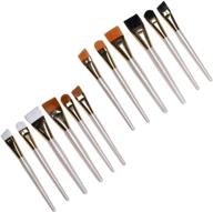 🖌️ 12-pack of taklon paint brushes by craft smart - ideal for various art projects logo