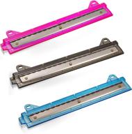 📎 efficient officemate oic ring binder punch: 3 sheet capacity, assorted colors (pink/teal/smoke 90112) logo