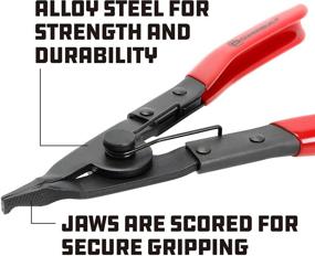 img 2 attached to Red Powerbuilt 648633 Internal Snap Ring Pliers for Improved SEO