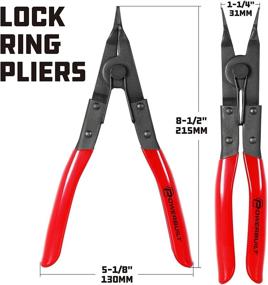 img 3 attached to Red Powerbuilt 648633 Internal Snap Ring Pliers for Improved SEO