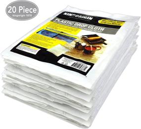 img 3 attached to 🏞️ 20-Piece Multi-Use Great Value Drop Cloth - Waterproof Plastic Cover, Plastic Sheeting, Painting Tarp 9x12 Feet, Clear Tarp
