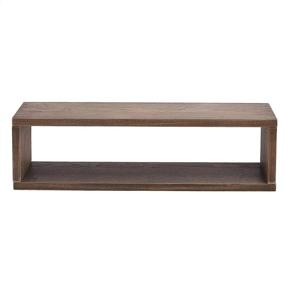 img 3 attached to Premium Espresso Floating Shelves: Amazon Basics 24-Inch 2-Pack with Ledge