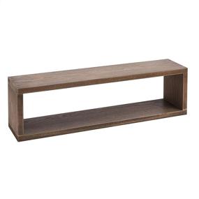 img 4 attached to Premium Espresso Floating Shelves: Amazon Basics 24-Inch 2-Pack with Ledge