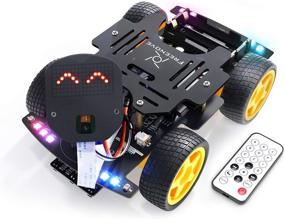 img 4 attached to Комплект автомобиля Freenove 4x4 для ESP32-WROVER: совместим с Arduino, точечные матричные выражения, камера, препятствия, слежение по линии и многое другое!