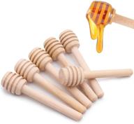 🍯 hansgo mini wood honey dipper sticks, pack of 36, 3 inch honeycomb stirrers & wands for honey jar dispensing, drizzling & wedding party favors logo