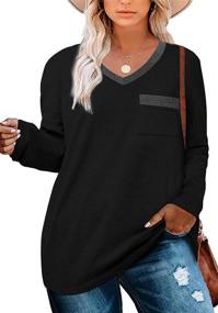 img 3 attached to Gloria Sarah Sweatshirts Sleeve Oversized Outdoor Recreation