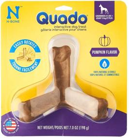 img 4 attached to N-Bone QUADO Pumpkin-Flavored Interactive Chew, Ginormous Size, Large