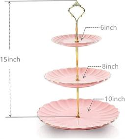 img 1 attached to Ceramic Cupcake Serving Display: Elegant & Practical Stand for Sweet Delights!