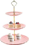 ceramic cupcake serving display: elegant & practical stand for sweet delights! logo