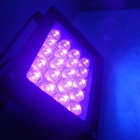img 2 attached to 🔦 QUANS 110V 20W UV Ultra Violet High Power LED Light for Glue Curing, Blacklight Fishing, and Aquarium, with US Plug