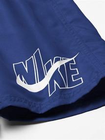 img 1 attached to Nike Boys' Solid Lap 🩲 Volley Short Swim Trunk with Big Logo